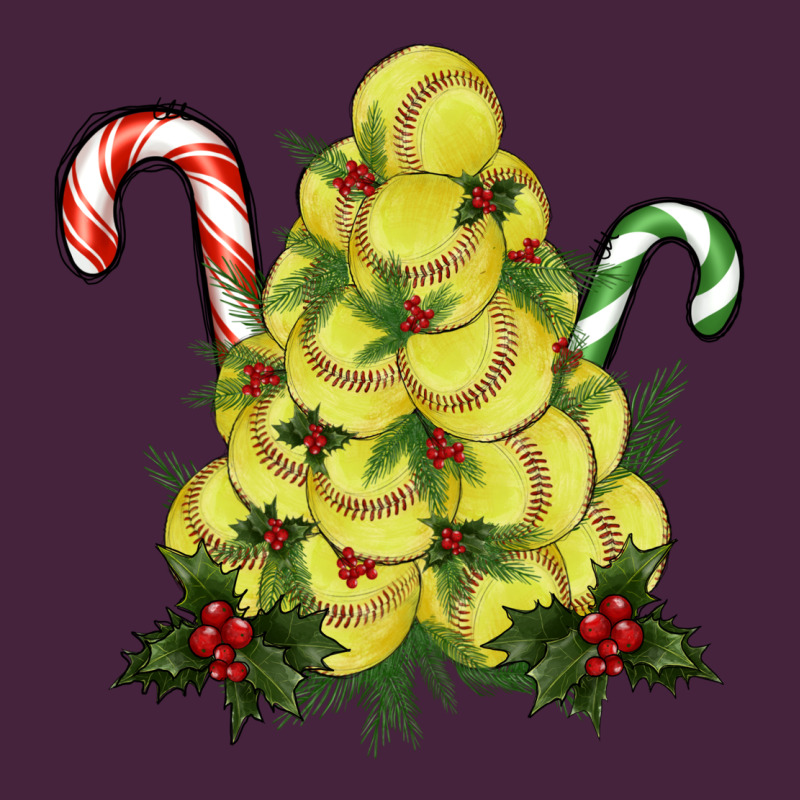 Lightning Softball Christmas Tree Premium Tee by RanaPortraitStore | Teevron