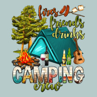Fires Friends Drinks Camping Crew Heavy Core Tee | Teevron