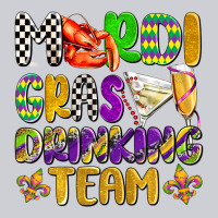 Mardi Gras Drinking Team With Glasses Olivia Heavyweight Sweatshirt | Teevron