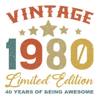 Vintage 1980 Clothes 40 Years Old Retro 40th Birthday | Teevron
