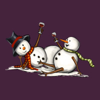 Snowman With Wine Premium Tee | Teevron