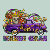 Mardi Gras Skull Truck Zipper Hoodie | Teevron