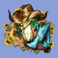 Cow Skull Cowboy Boots Hats Sunflowers Long Sleeve Tee | Teevron