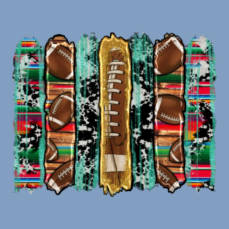 Football Serape Cowhide Turquoise Glitter  Brushstrokes Urban Hoodie by Artiststas | Teevron