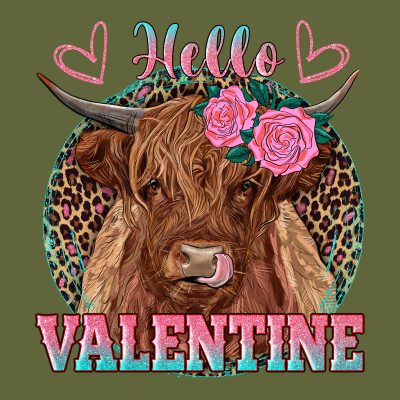 Hello Valentine Highland Cow Classic Tee by RanaPortraitStore | Teevron