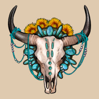 Sunflower Gemstone Bull Skull Heavyweight Sweatshirt | Teevron