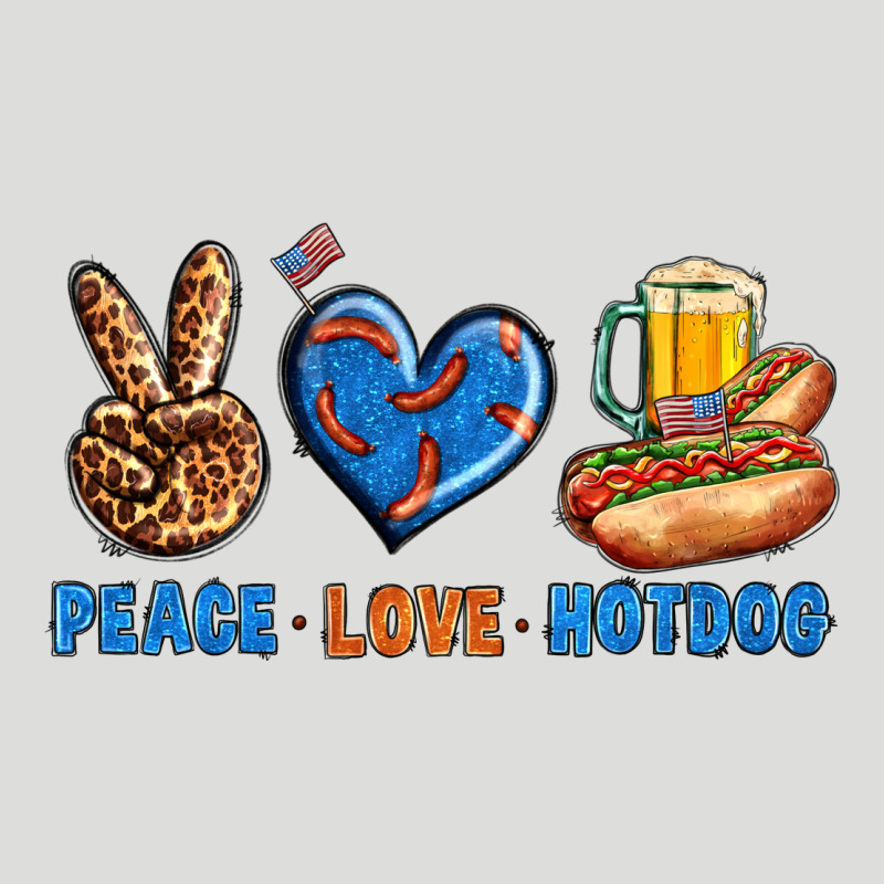 Peace Love Hotdog Zipper Hoodie by BundleAndBundleShop | Teevron