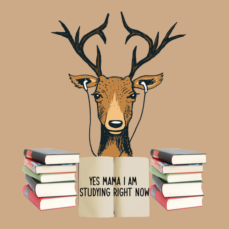 Yes Mama I Am Studying Right Now, Deer Vintage Hoodie by Bettercallsaul | Teevron