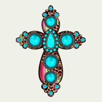 Gemstone Cross Urban Heavy Tee | Teevron