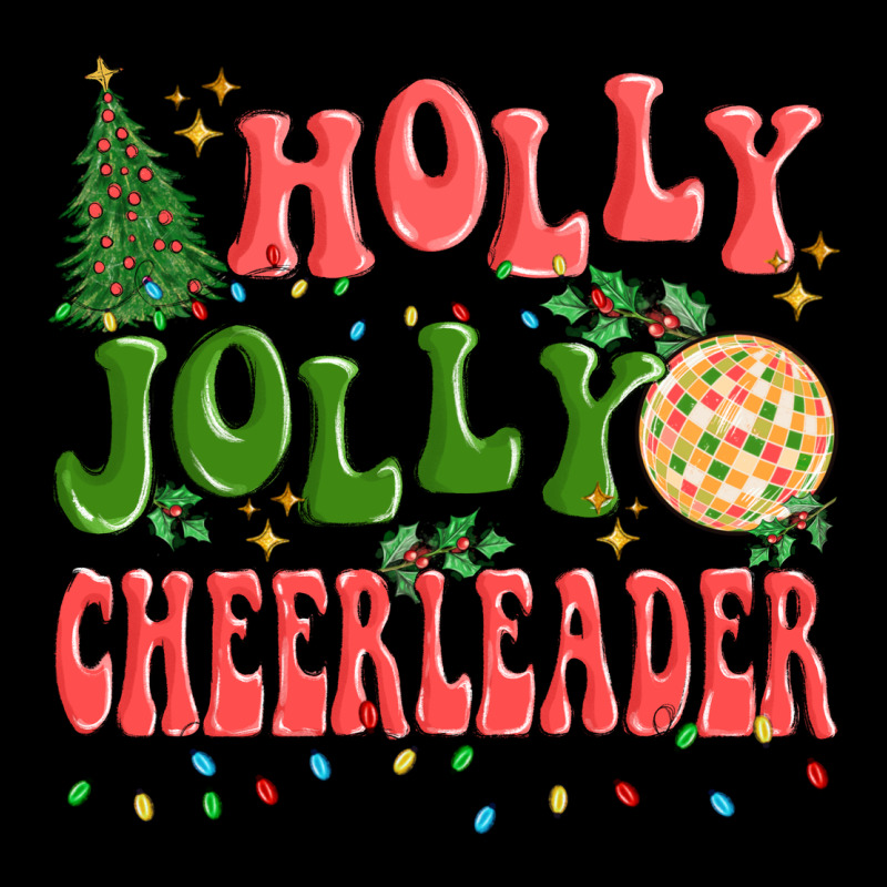 Holly Jolly Cheerleader Heavy Core Tee by MaliasSmallBusiness | Teevron