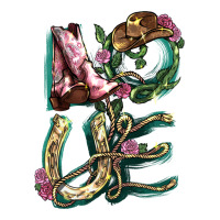 love boots horseshoe cowboy | Teevron