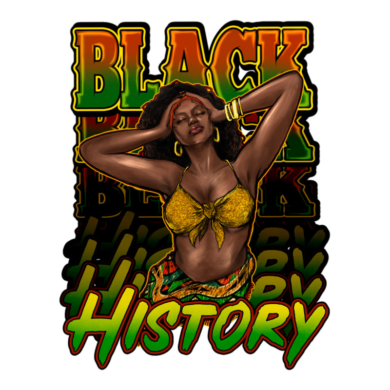 Black History Afro Woman Premium Tee by NancyCooperArtShop | Teevron
