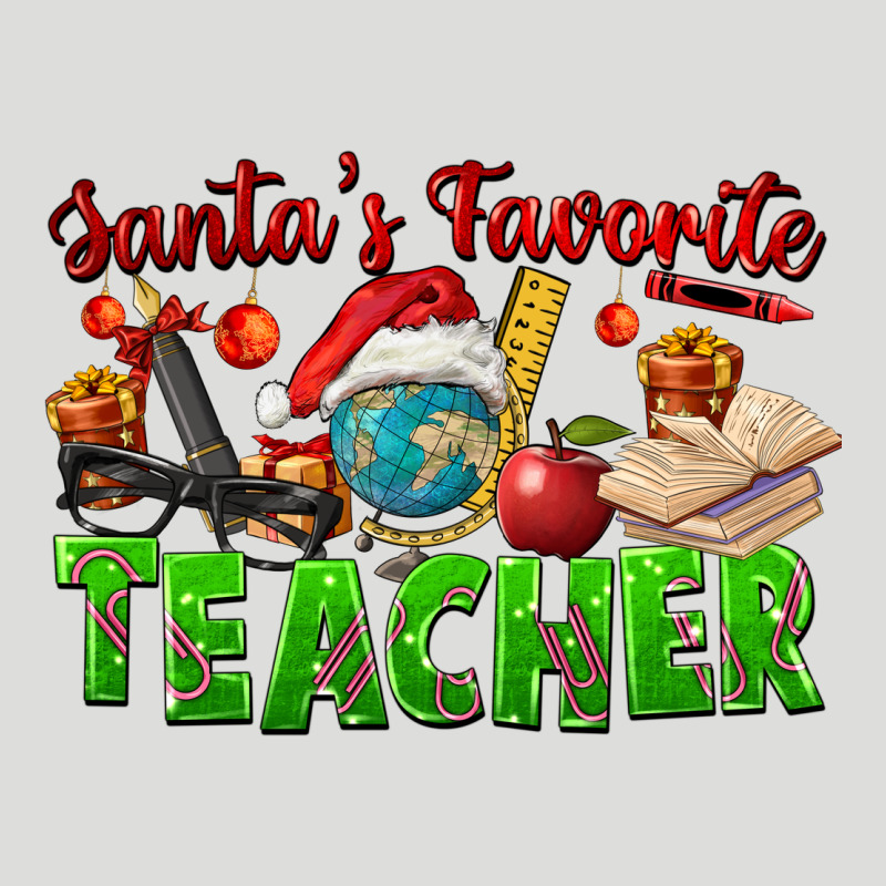 Santa's Favorite Teacher Zipper Hoodie by FaDigitalArtStudio | Teevron