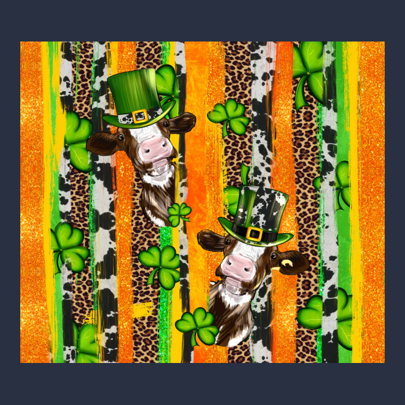 St Patricks Cow And Shamrock With Cowhide Urban Hoodie by Artiststas | Teevron