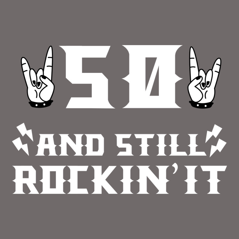 50 Birthday Rock Whitw Urban Heavy Tee by Bettercallsaul | Teevron