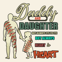 Daddy And Daughter Not Always Eye To Eye But Always Heart To Heart Vintage Tee | Teevron