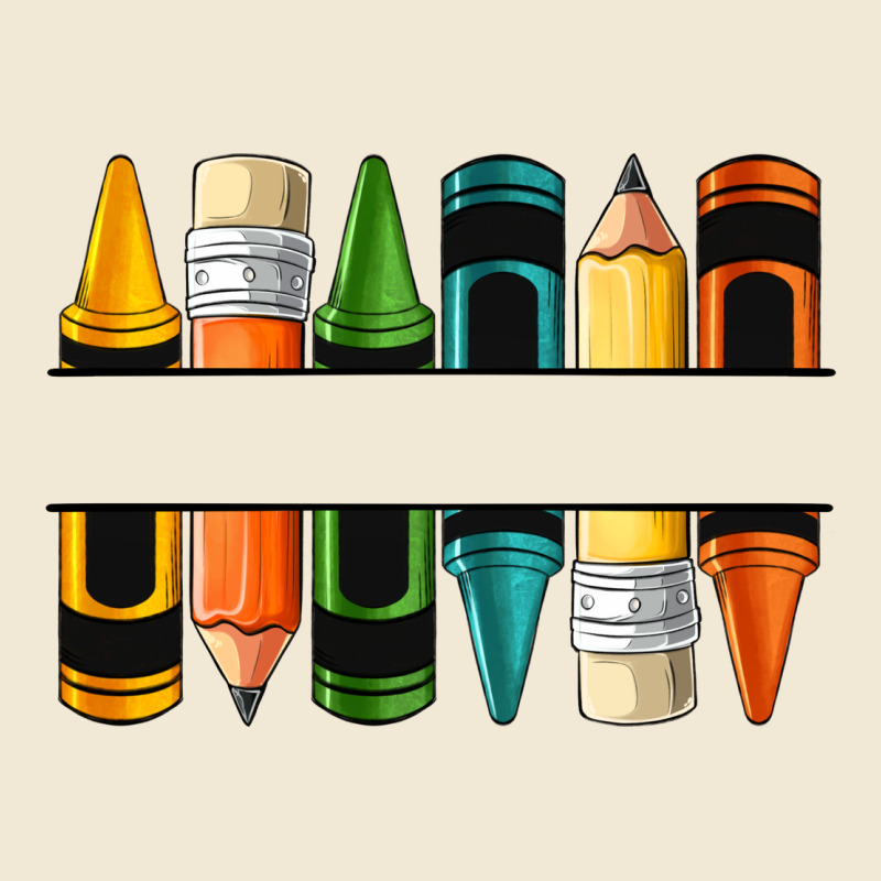 Custom Crayons With Pencil Ladies Tee by NancyCooperArtShop | Teevron