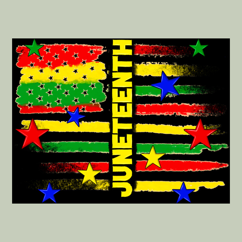 Juneteenth American Flag Long Sleeve Tee by TumblerDesignByShophia | Teevron