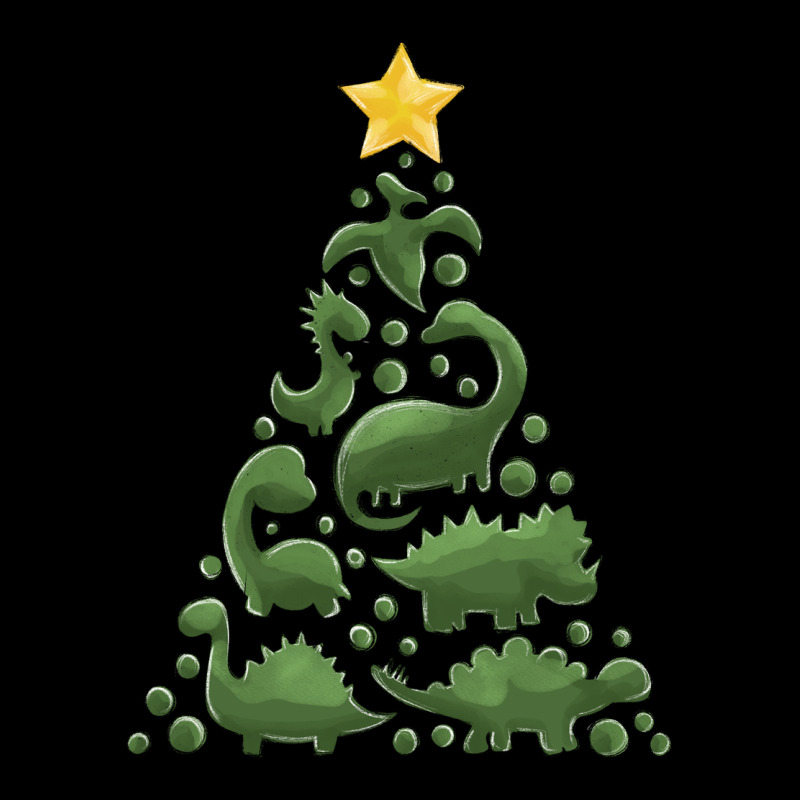 Dinosaur Christmas Tree Heavy Core Tee by MaliasSmallBusiness | Teevron