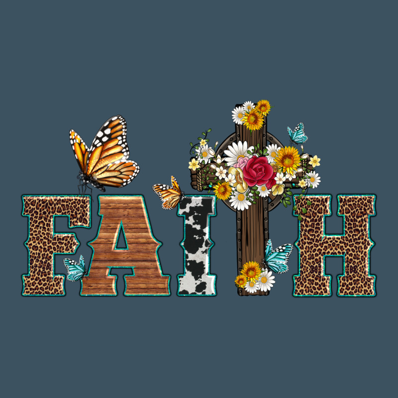 Faith Cross And Butterfly With Sunflower Leopard And Roses Urban Hoodie by Artiststas | Teevron
