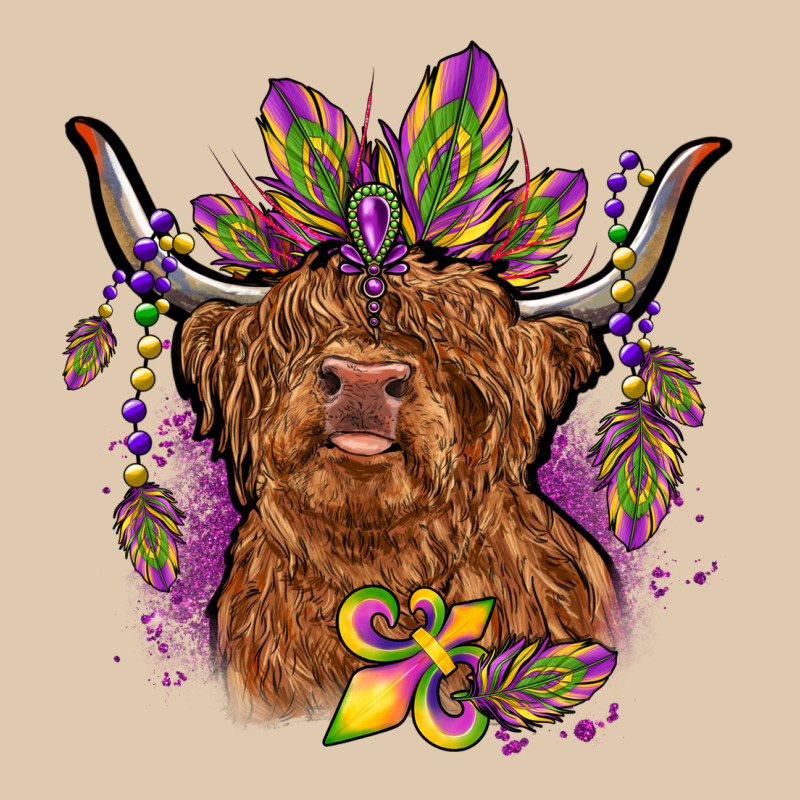 Mardi Gras Cow Heavyweight Sweatshirt by OliviaCreatesArt | Teevron