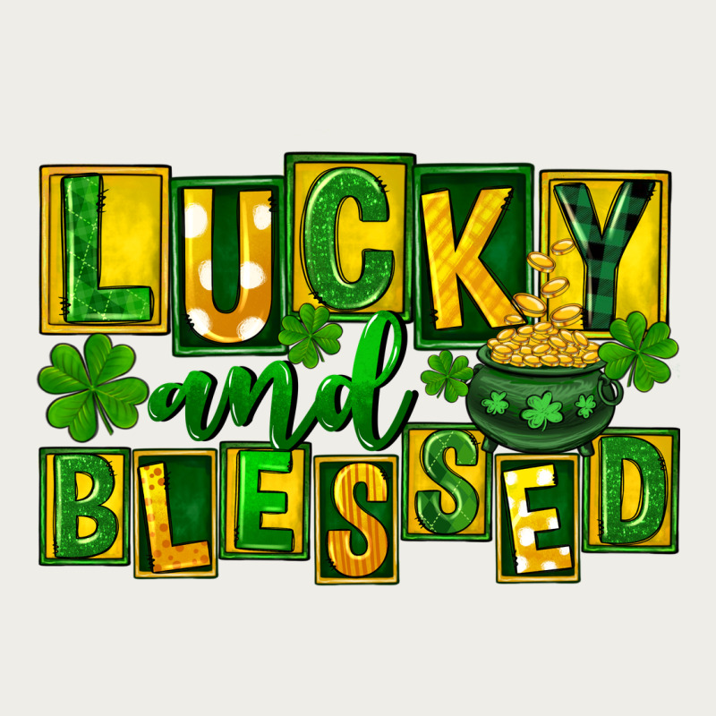 St Patricks Day Lucky And Blessed Zipper Hoodie by FaDigitalArtStudio | Teevron