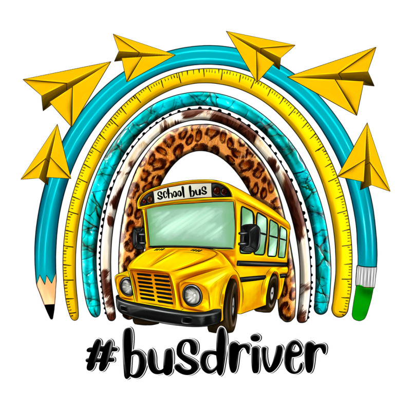 Bus Driver Rainbow Ladies Tee by NancyCooperArtShop | Teevron