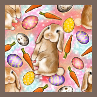 Happy Easter Bunny Seamless Pattern Premium Hoodie | Teevron