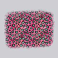Pink Glitter Leopard With Heart Background Heavyweight Sweatshirt | Teevron