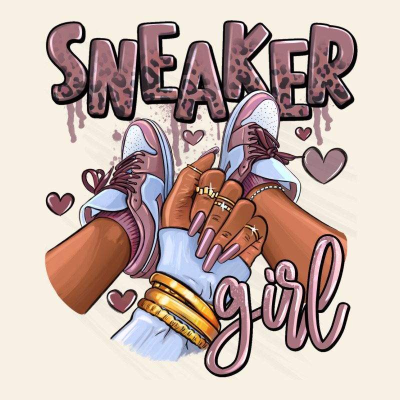 Sky J Mauve Sneaker Girl Afro Woman Vintage Tee by RanaPortraitStore | Teevron