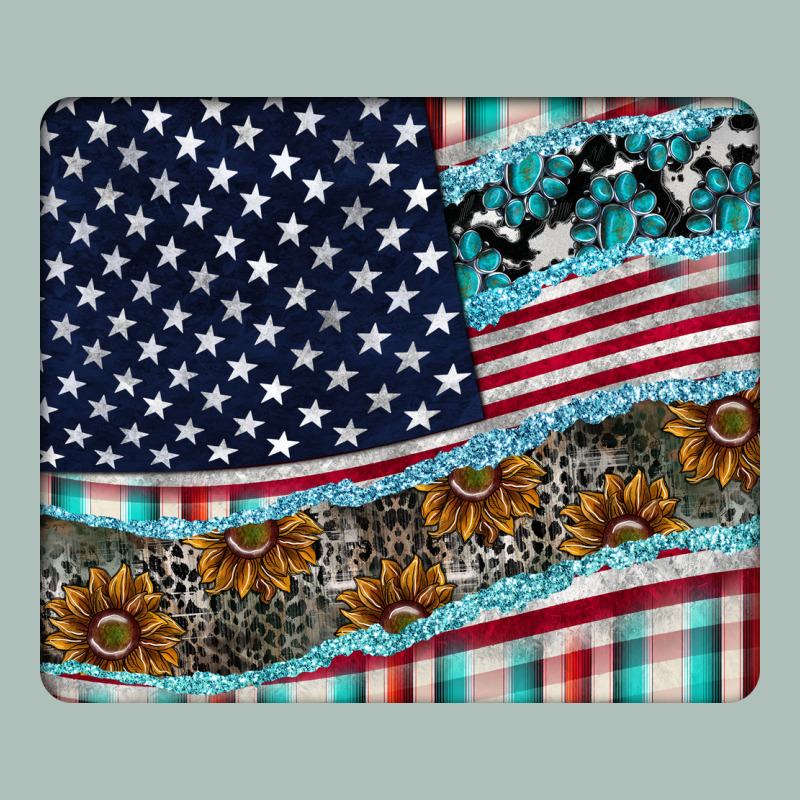 American Flag Mouse Pad Heavyweight Hoodie by CowhideDigitalArt | Teevron