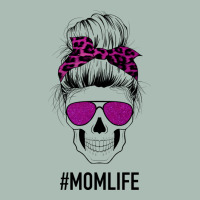 Purple Glitter, Leopard Patterned Mom Skull Classic Tee | Teevron