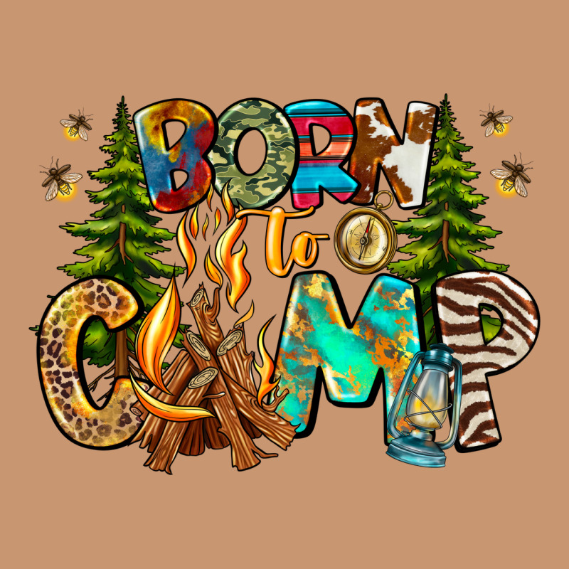Born To Camp Heavyweight Hoodie by CowhideDigitalArt | Teevron