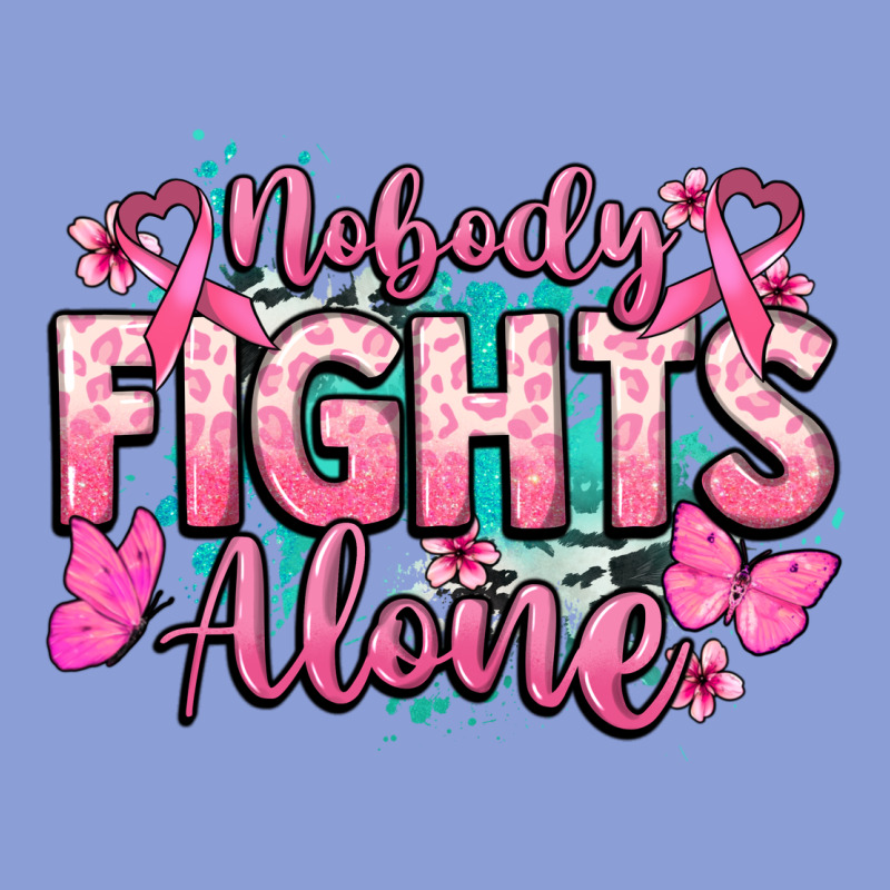 Nobody Fights Alone Cancer Awareness Long Sleeve Tee by HowdyJamesFarm | Teevron