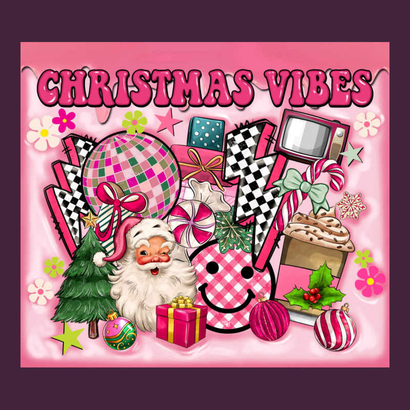3d Retro Pink Christmas Vibes Premium Tee by MaliasSmallBusiness | Teevron