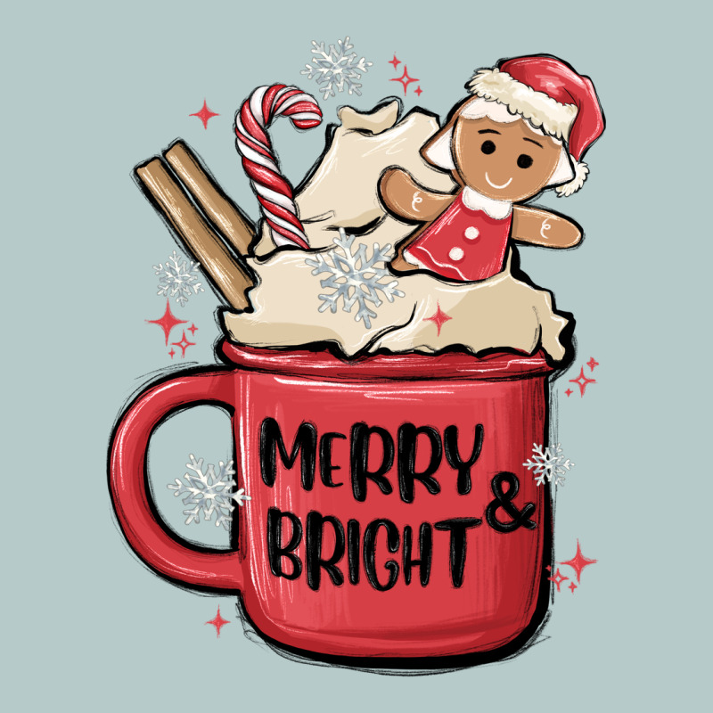 Merry And Bright Heavy Core Tee by MaliasSmallBusiness | Teevron