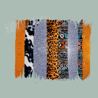 Western Cowhide Glitter Aztec Leopard Pattern Brushstroke Classic Tee | Teevron