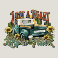 I Got A Heart Like A Truck Western Sunflower Heavy Core Tee | Teevron