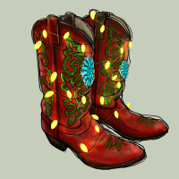 Cowboy Boots Christmas Ladies Tee | Teevron