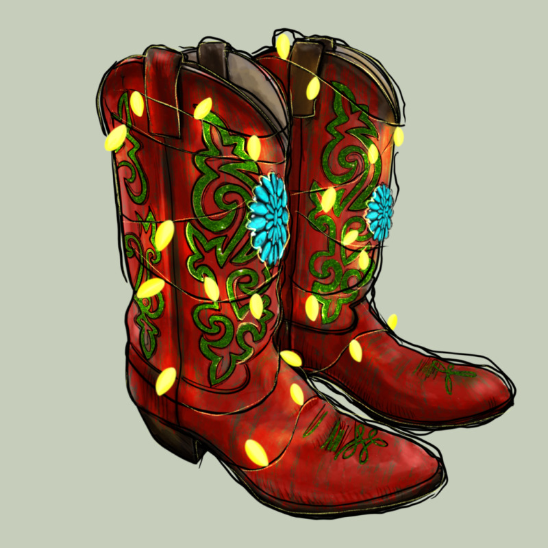 Cowboy Boots Christmas Ladies Tee by RanaPortraitStore | Teevron