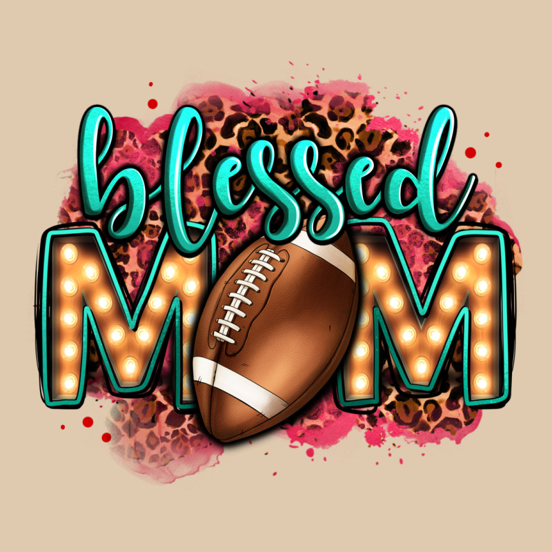 Blessed American Football Mom Lightbulb Letters Heavyweight Sweatshirt by OliviaCreatesArt | Teevron