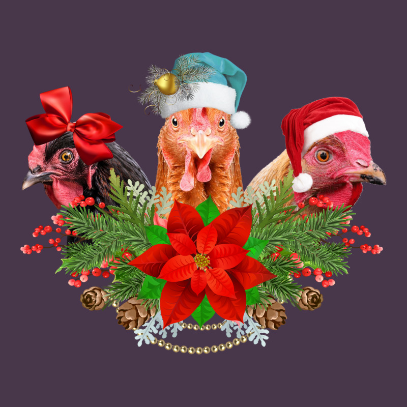 Chickens Christmas Heavyweight Hoodie by CowhideDigitalArt | Teevron