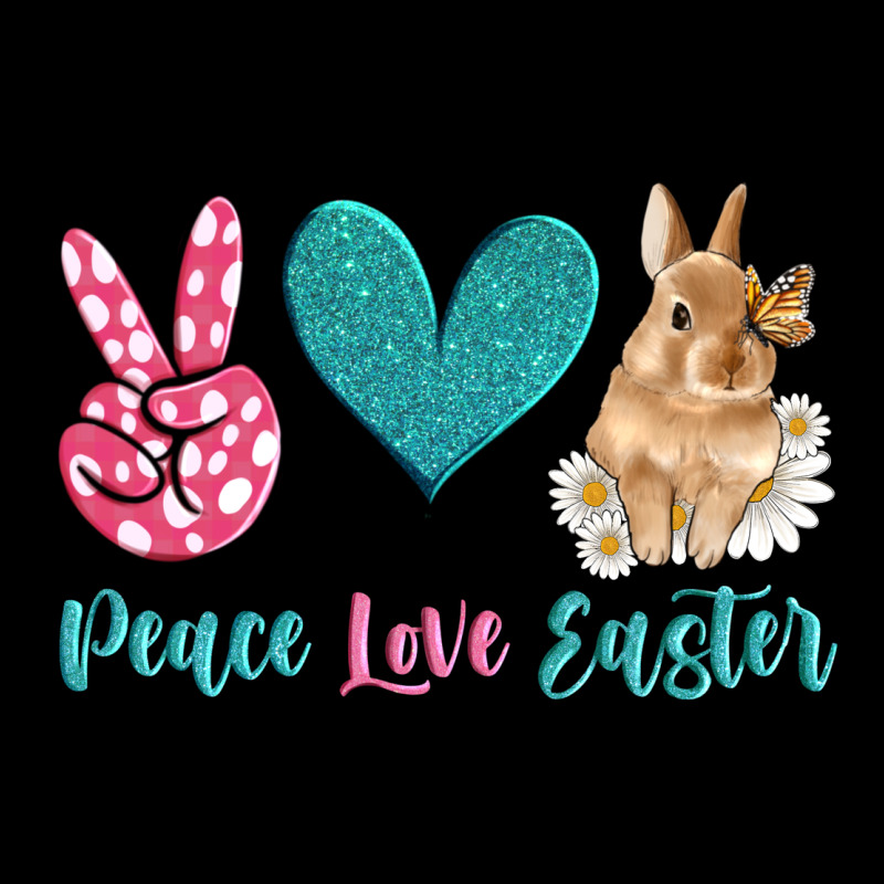 Peace Love Easter With Bunny And Butterfly Urban Hoodie by Artiststas | Teevron