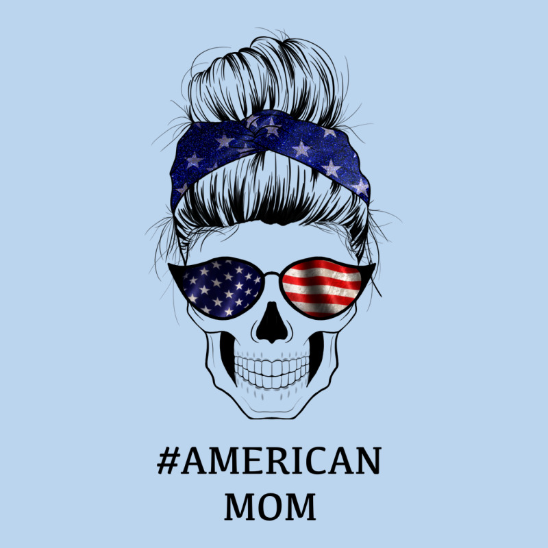 American Stars, American Flag Patterned Mom Skull Classic Tee by Bettercallsaul | Teevron