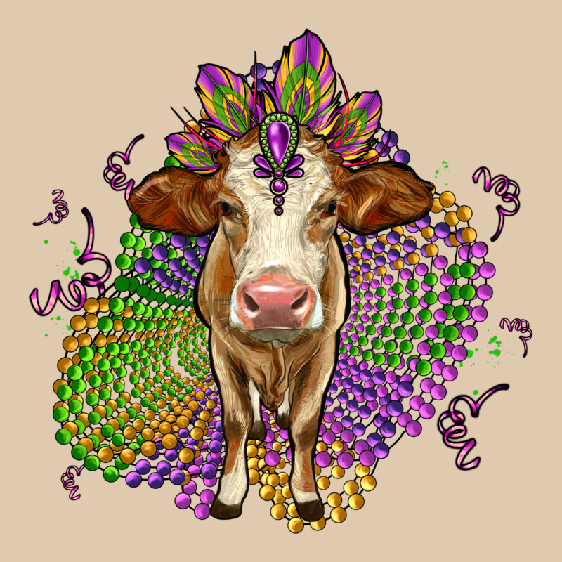 Simmental Mardi Gras Heavyweight Sweatshirt by OliviaCreatesArt | Teevron