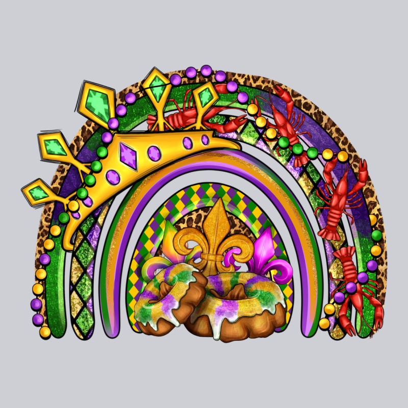 Mardi Gras Rainbow Heavyweight Sweatshirt by OliviaCreatesArt | Teevron