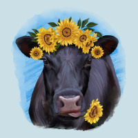 Black Angus With Sunflower Ladies Tee | Teevron