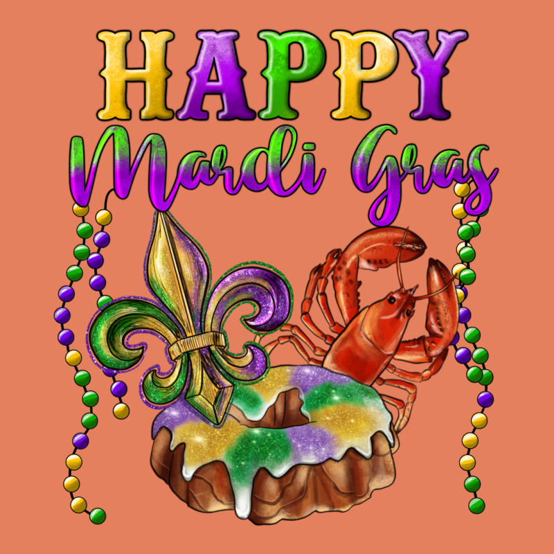 Happy Mardi Gras Fleur De Lis King Cake Crawfish Classic Tee by RanaPortraitStore | Teevron
