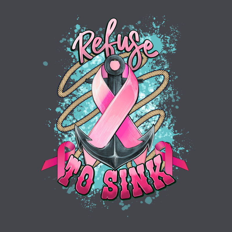 Refuse To Sink Cancer Anchor Cancer Awareness Long Sleeve Tee by HowdyJamesFarm | Teevron