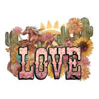 love horse western floral | Teevron